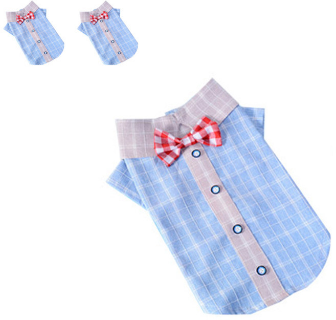 앤티스 애완동물 나비넥타이셔츠 3p, 레드타이