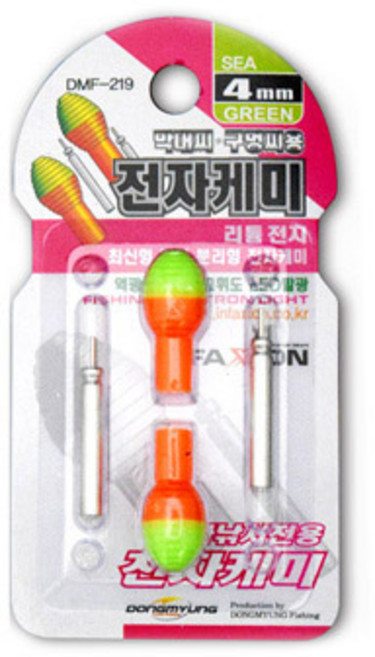 인팩션 바다낚시전용 전자케미 형광 2p, 1개