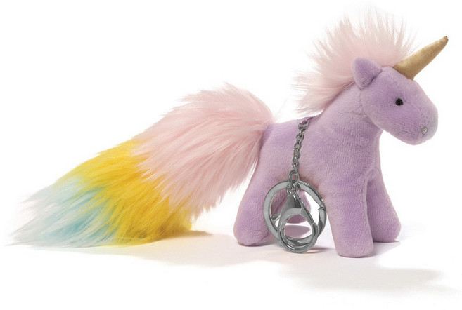 매직캐슬 해피유니콘 폼폼이 가방고리 퍼플, 1개, 바이올렛