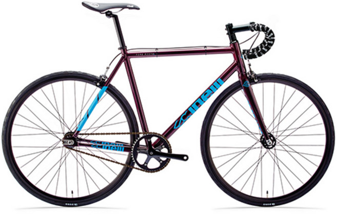 치넬리 티포 피스타 로드자전거 미조립, 퍼플 래인, 1개
