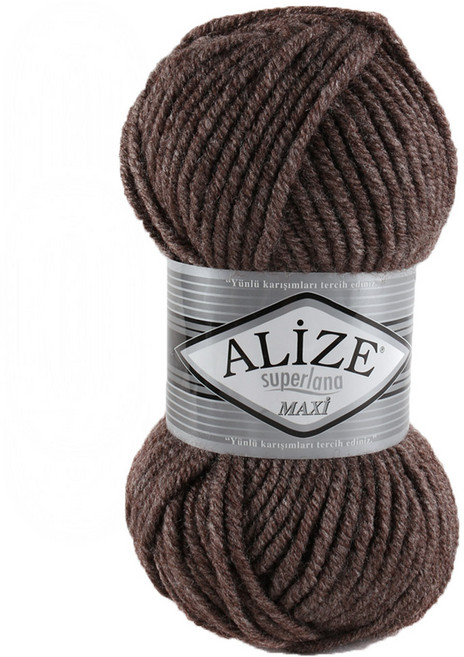 알리제 슈퍼라나 맥시 뜨개실, 240브라운, 1개