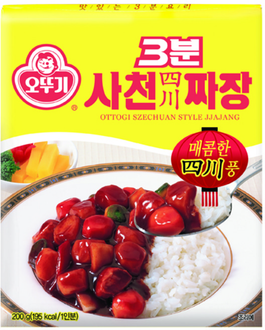 오뚜기 3분 사천짜장, 200g, 24개