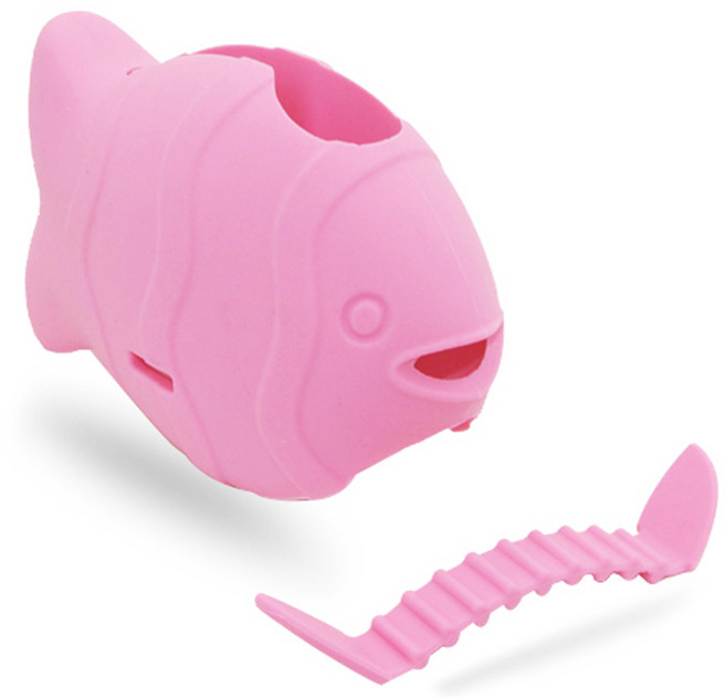 버드시아 실리콘 수도꼭지 안전 커버, 핑크, 1개