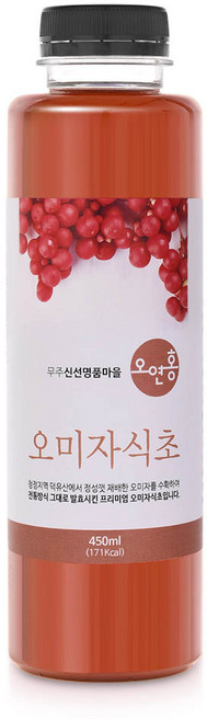 오연홍 전통방식 발효 오미자식초, 450ml, 1개