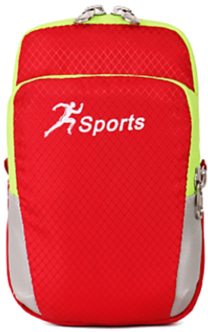 DM 형광 라인 컬러 암밴드 파우치, 레드, 1개