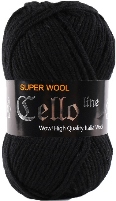 마마니트 첼로 뜨개실, 913 검정, 1개