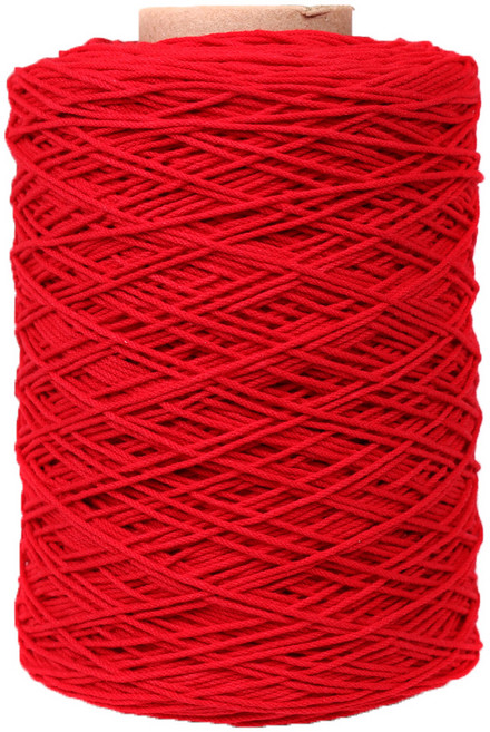 마마니트 동방면사 색사 나염 순면콘사 뜨개실, 레드, 1개