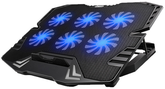 얼리봇 게이밍 노트북 쿨러 태풍 K8, 블랙, 1개