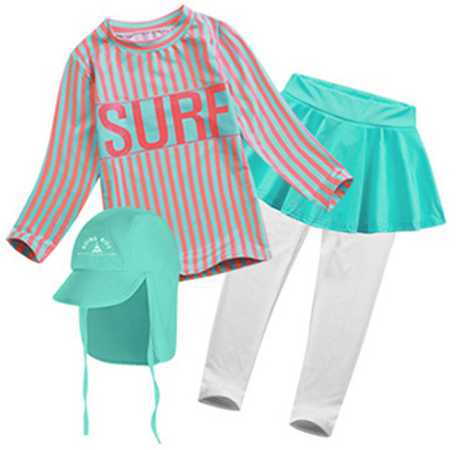 고잉키즈 팔다워터 여아 래쉬가드 세트