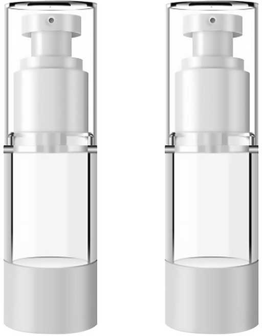 DM 뷰티 휴대용 로션 공병 플랫 진공 30ml, 혼합 색상, 2개입