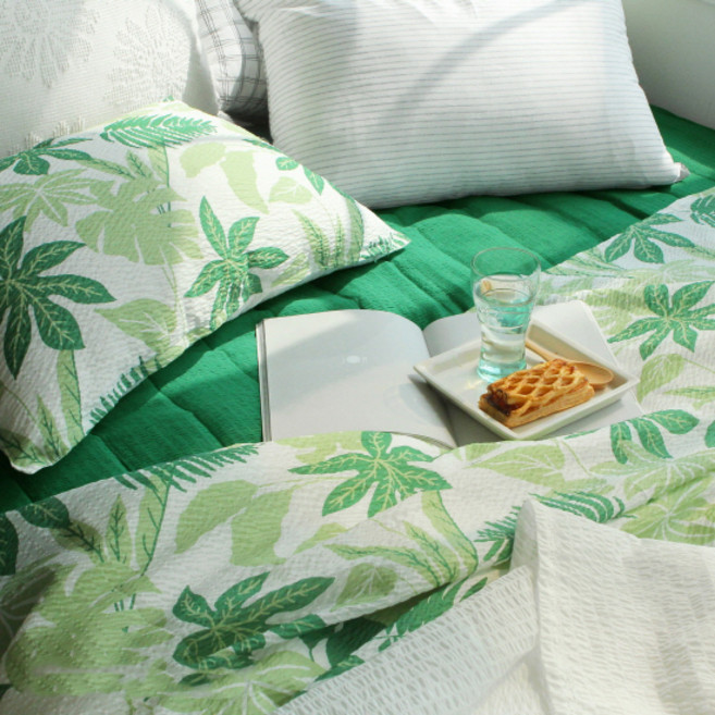 바자르 오썸머 시어사커 여름 이불세트 홑이불 + 베개커버 2p + 패드