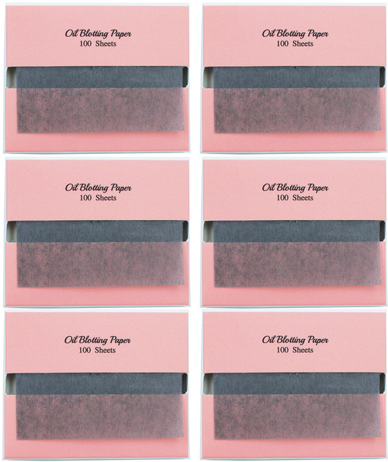 바루쟈 기름종이 리필 대나무숯, 100개입, 6개