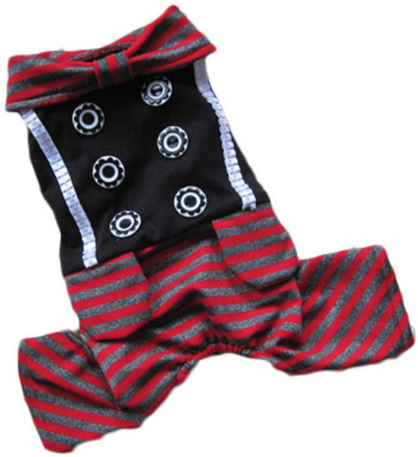 에어프릴16 반려동물 단추포인트 올인원, 레드스트라이프, 1개