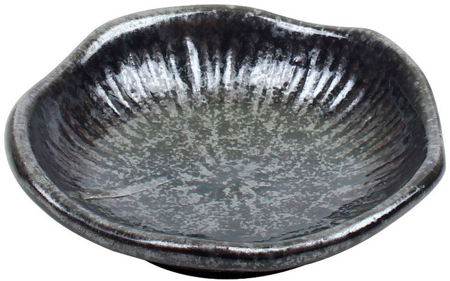 예인도예 흑 꽃원찬기 1호 8.5 x 2.4 cm, 혼합 색상, 1개