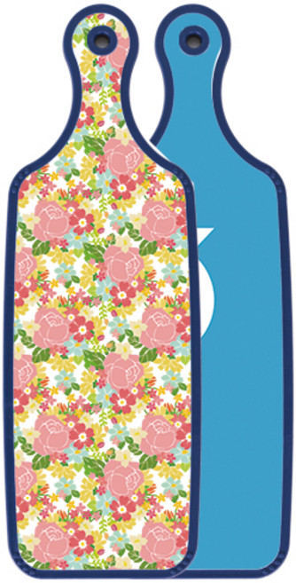 Loem 블루에디션 서빙도마 피쉬블루, 분홍장미넝쿨, 1개