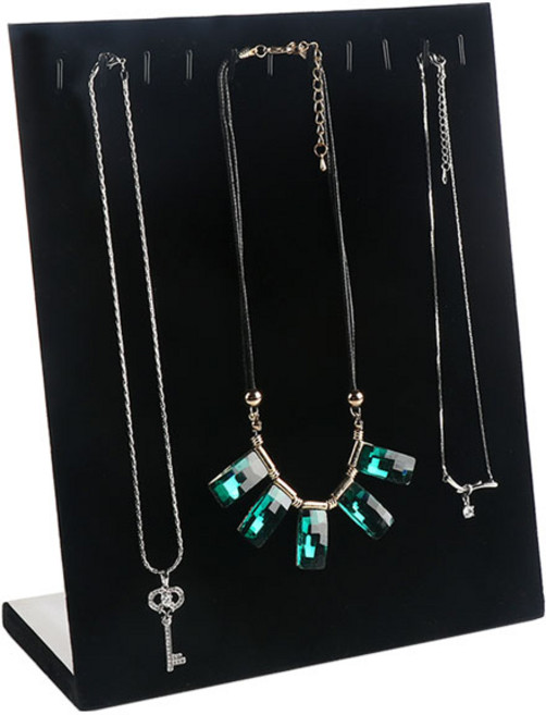 제이앤씨 L형 목걸이 진열대, 블랙, 1개