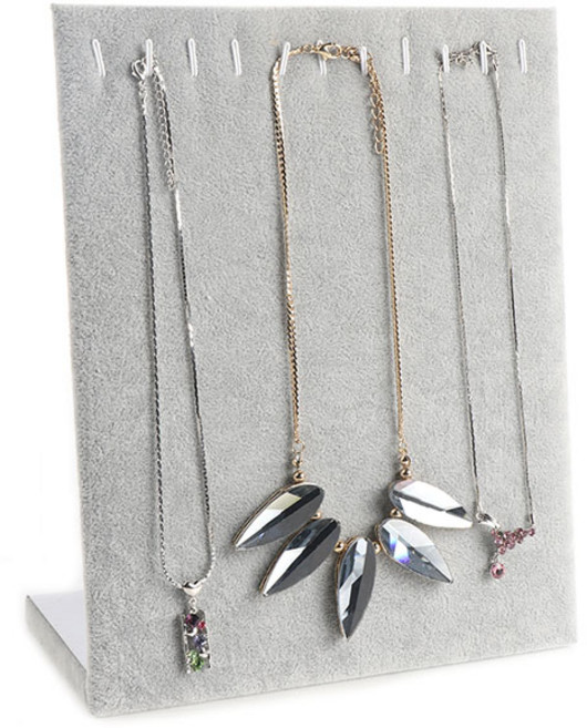 제이앤씨 L형 목걸이 진열대, 그레이, 1개