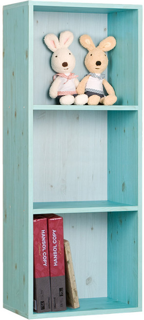 하우디가구 칸높은 DIY 칼라박스, 블루옹이, 3단