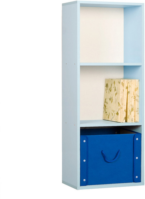 하우디가구 칸높은 DIY 칼라박스 책장, 하늘, 3단