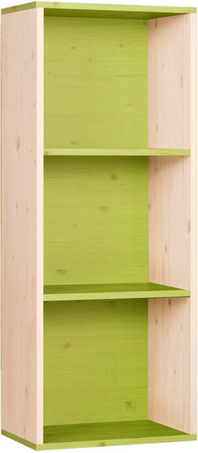 하우디가구 칸높은 DIY 칼라박스, 화이트옹이 + 그린옹이, 3단