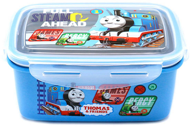 THOMAS&FRIENDS 湯瑪士小火車 印花不鏽鋼方形密封保鮮盒 6號, 1100ml, 1個