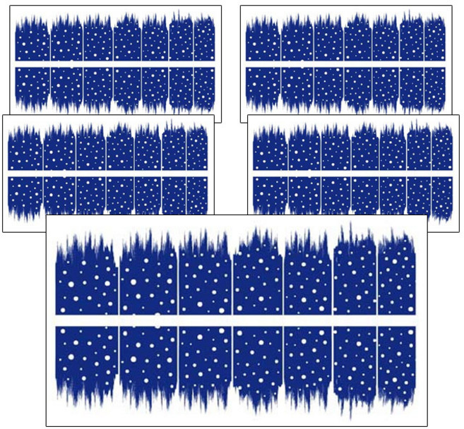 아리코 네일 겨울이야기 손톱스티커 세트, S1191, 5세트