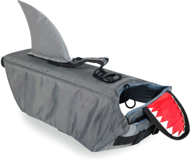 딩동펫 반려견 상어 구명조끼, 그레이, 1개