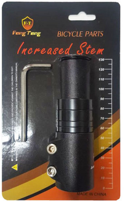 비씨팜스 자전거 핸들업 높이조절 어댑터, 블랙, 1개