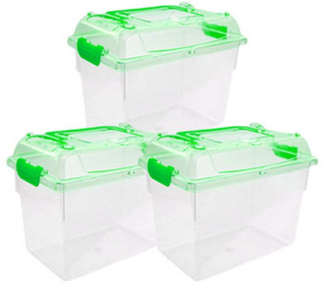 사각 클린 채집통, 혼합색상, 3개