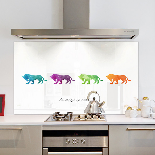 앳홈 인터그레이스 주방아트보드 레온 화이트, 1개