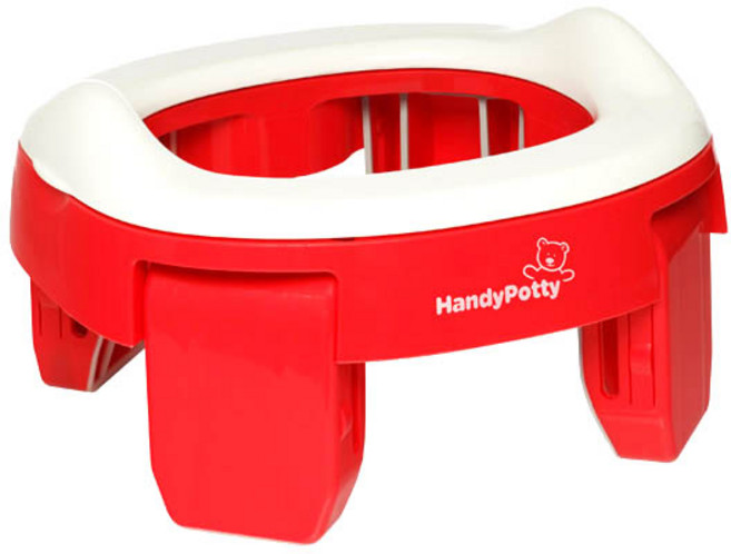 핸디포티 록시키드 3in1 휴대용 아기변기 + 파우치백 + 리필봉투 3p, 코랄