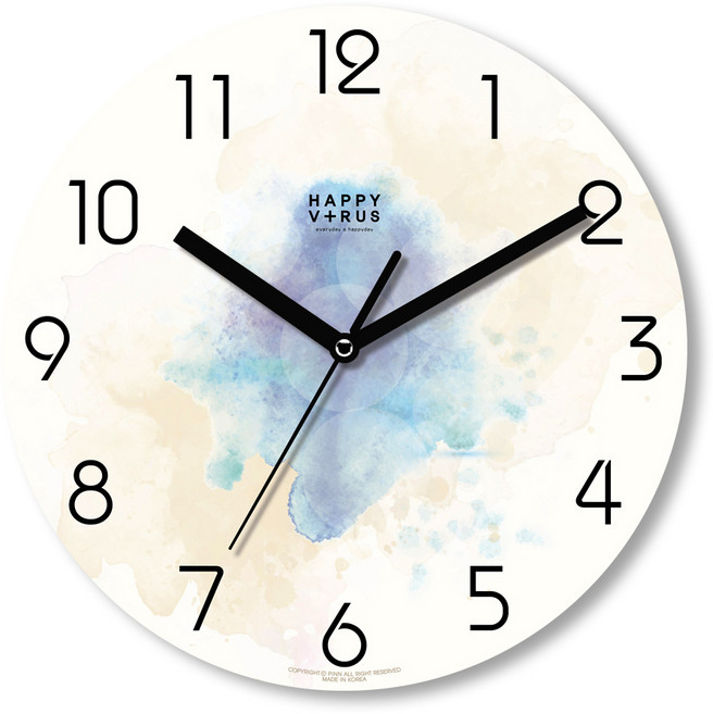 HAPPYVIRUS 무소음 오픈형 벽시계, 5045