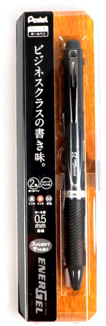 펜텔 에너겔 멀티펜 2S 볼펜 0.5mm + 샤프 0.5mm BLW355N, 회색, 1개