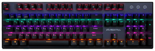 맥스틸 TRON G610K V2 기계식 키보드 흑축, 혼합색상, 일반형