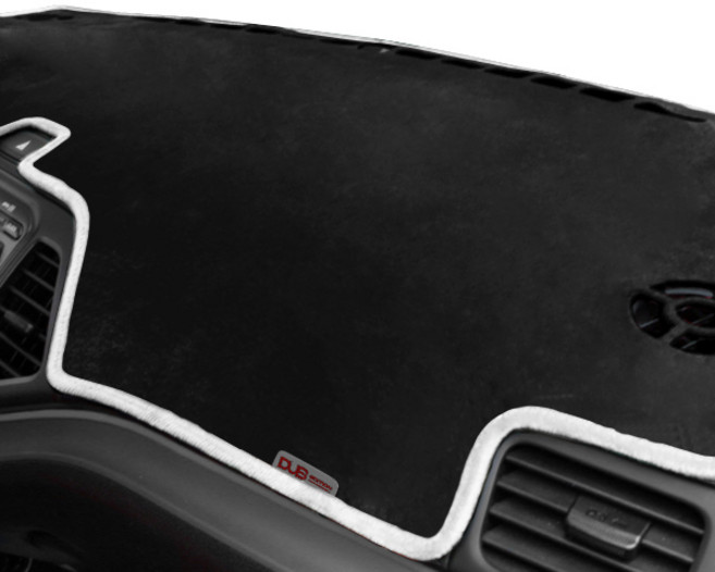 DUB 골드 에디션 벨벳 대쉬보드커버 블랙 원단 + 화이트 라인, 쿠퍼 더뉴 클럽맨 2016년~ (HUD무)