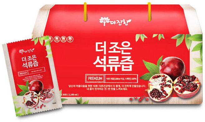 더존건강 더조은 석류즙, 2.1L, 30개