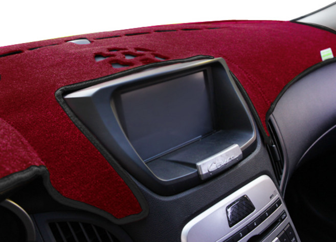 본투로드 에코 차량용 대쉬보드커버 와인 원단 블랙 라인 + DUB 종이 방향제, K7 09~12년(센터무)