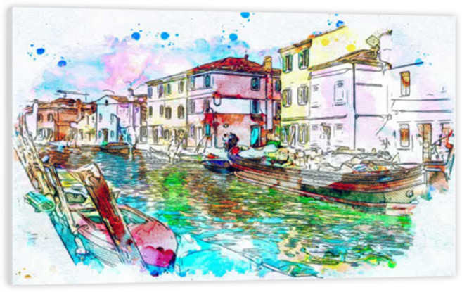 유브이디에스 아트보드 주방시트지 베니스, 1개