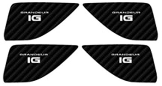 엑스원 LED 카본스타일 도어캐치 화이트, 현대_그랜져 IG