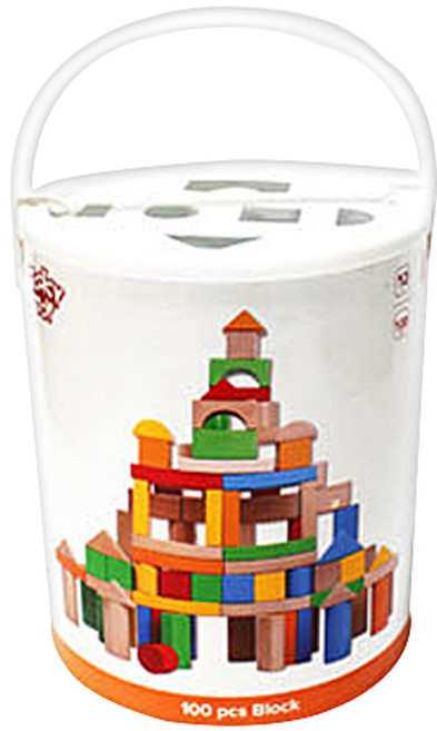 캐스비 투키토이 투키 원목블록 100p, 혼합 색상, 1개