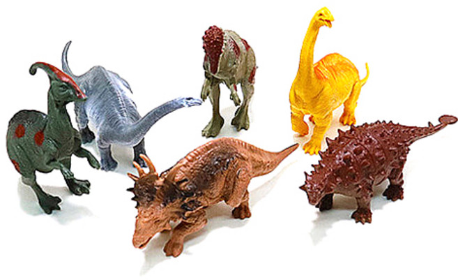 캐스비 네이처 그린사파리 피규어 초식공룡, 1세트