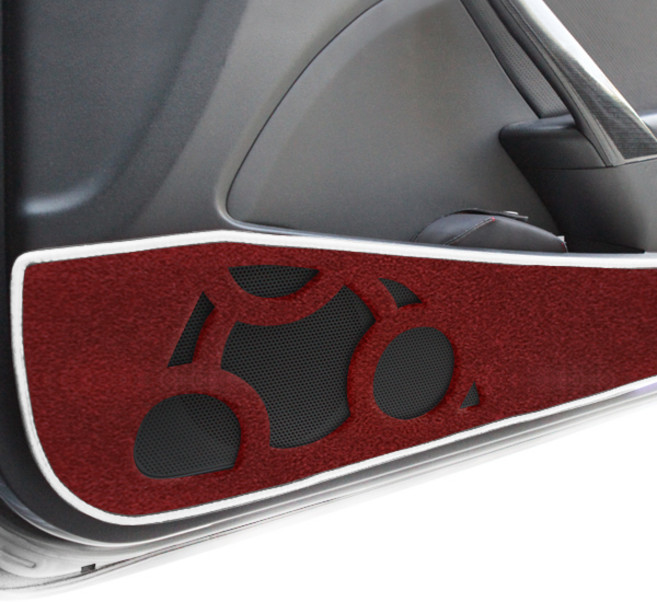 본투로드 노블레스 도어커버 와인 원단 화이트 라인 + DUB 종이 방향제, 재규어, XF 2008~2015년(1열 + 2열)