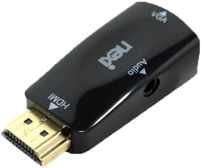 넥시 HDMI TO VGA 컨버터 오디오지원, NX-GHV04