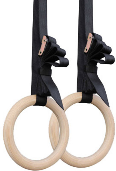 플러그피트니스 우드짐링 2p + 스트랩 2p, Beige, 1개