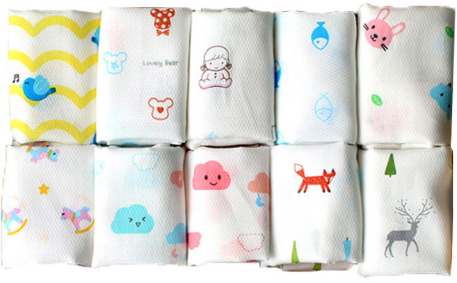 오즈맘 유아동용 캐릭터 가제 손수건 10p 세트