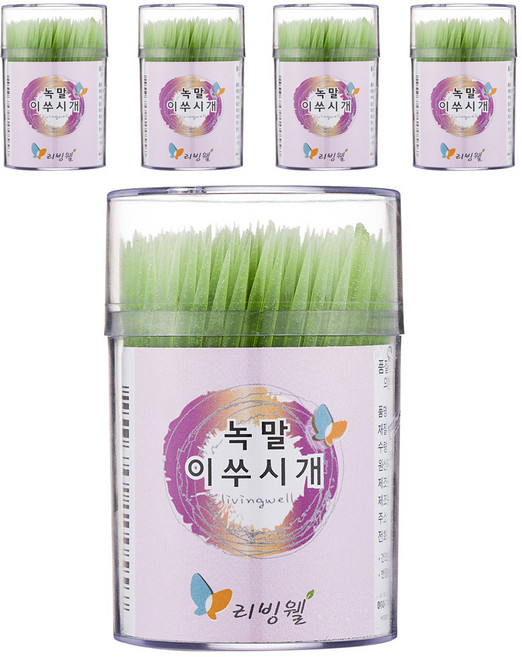 녹말 이쑤시개 원통 중, 250개입, 5개