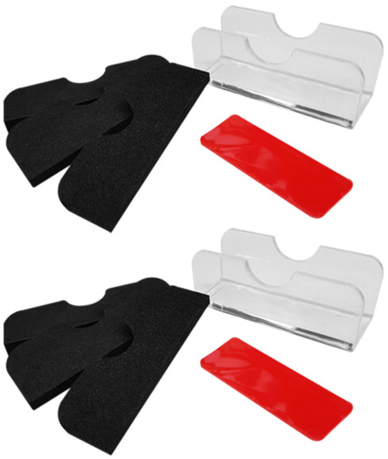 네임드컴퍼니 Origin 스마트폰 투명 거치대 NA023, 혼합 색상, 2세트