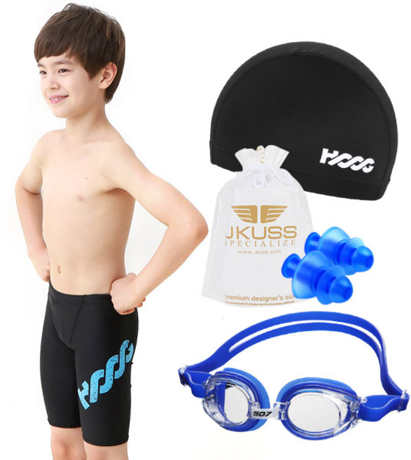 후그 남아용 5부 수영복 세트 BLA128