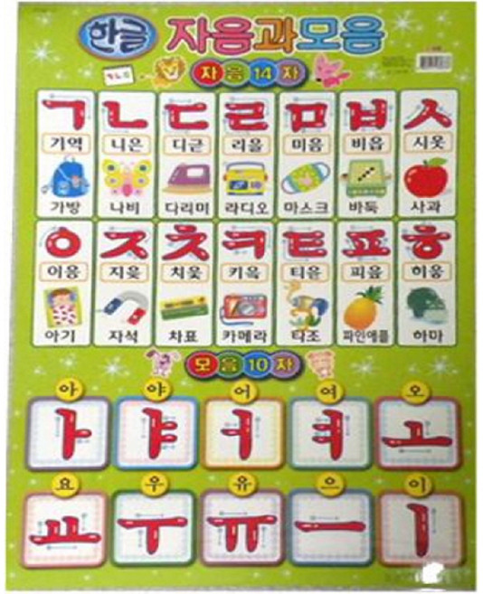 한글 자음과 모음(벽보), 아기별