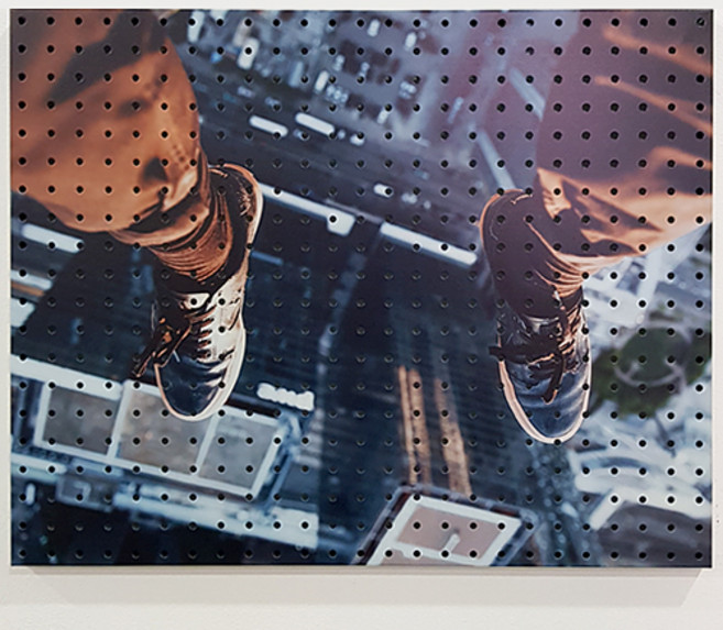 앤비커머스 인테리어 타공판 공중에서A WHITE, 혼합색상, 1개